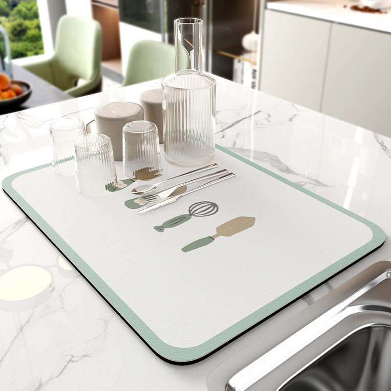 厨房台面碗盘杯子沥水垫子吧台隔热垫茶台吸水免洗硅藻泥干燥杯垫,居家布艺,餐垫,淘宝优惠券,粉丝福利购,淘宝优惠卷