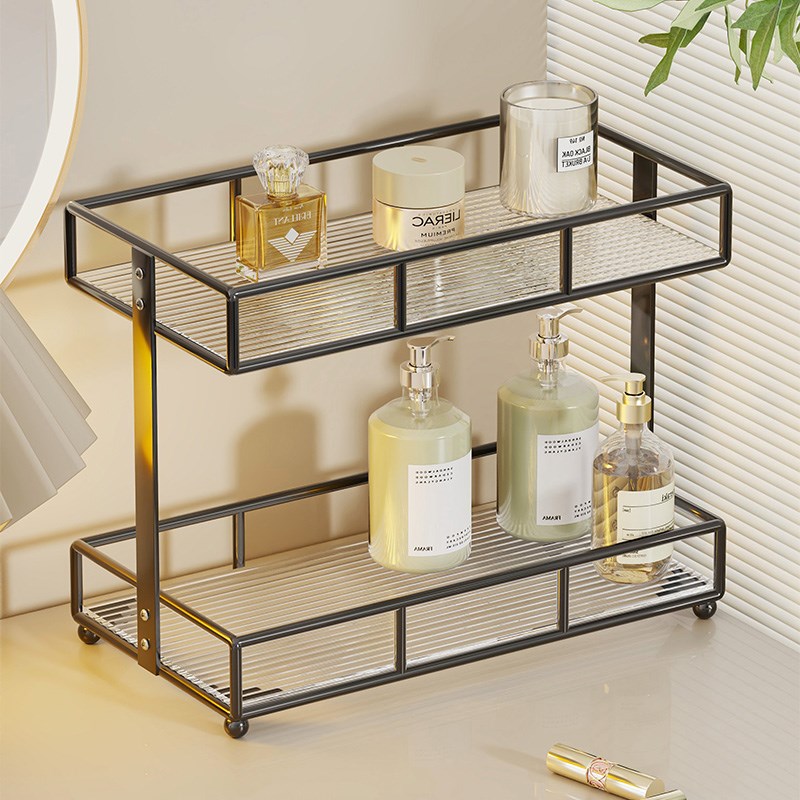 卧室置物架多层梳妆台化妆品储物架多功能床头柜零食杂物收纳神器