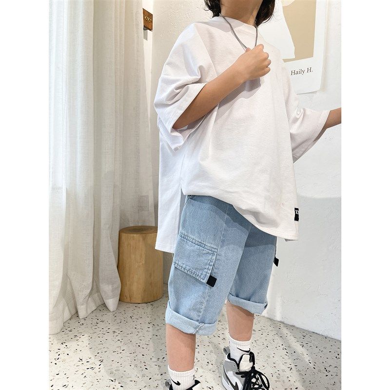 儿童水洗纯棉牛仔短裤 帅帅的男童裤 中大童七分裤子 夏款童装,童装/婴儿装/亲子装,裤子,淘宝优惠券,粉丝福利购,淘宝优惠卷