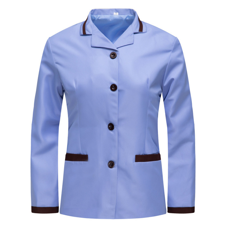 物业保洁工作服长袖女春秋套装写字楼医院清洁工阿姨服装冬季加厚