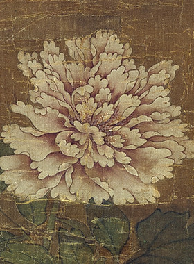 赵昌五色牡丹传统工笔重彩花鸟画临摹范本中式装饰画艺术绢布画心