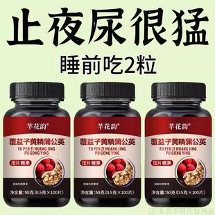 尿频尿急小便次数多起夜频繁覆盆子黄精蒲公英片夜尿频繁