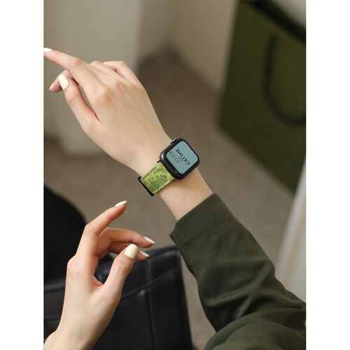 适用苹果iwatch11/10/9手表带Applewatch8/7/6非真皮经典高级腕带