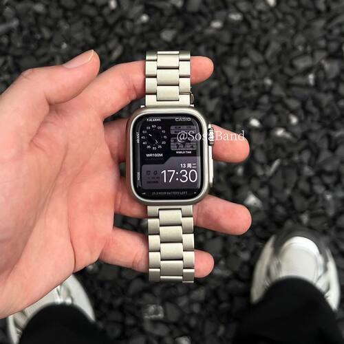 三珠不锈钢oppowatch3/2/X/3pro/4pro手表表带金属高级男女se适用