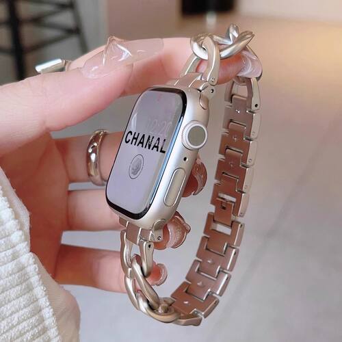 星光链条不锈钢oppo手表watch3/2/X/3pro/4pro表带金属男女se适用