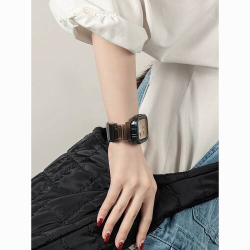 适用Applewatch11表带iwatch10苹果手表SE98代男女生冰川限定一体