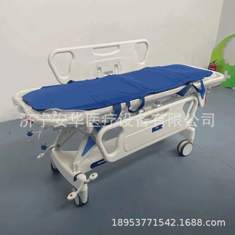 速发急诊液压A升降转运车四病栏胃镜检查床手术室对接车护人洗澡