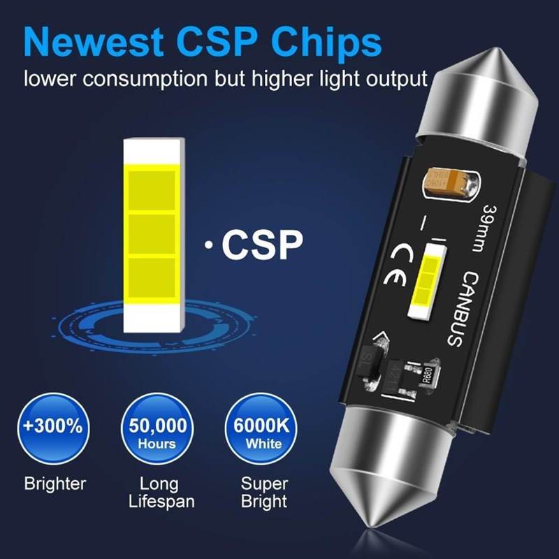 2 C5W  Caus C10W Bulb mm 6mm mm 41mm Feso Le