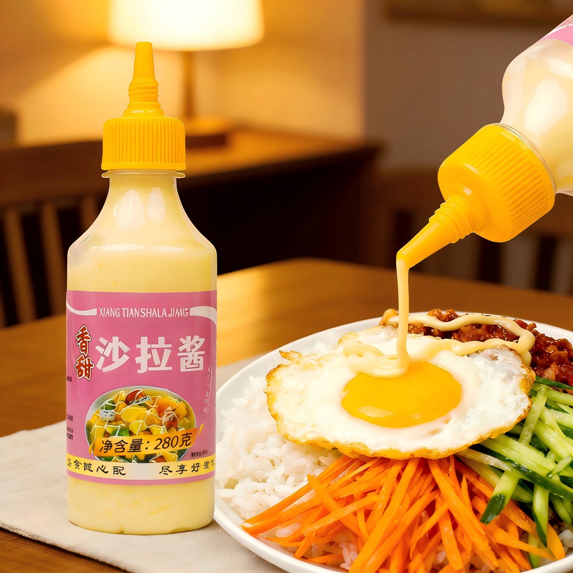 【美味伴侣】香甜沙拉酱挤压瓶装调味料汉堡酱沙拉酱家用酱类调料