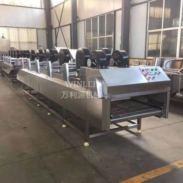 翻转式平行风干除水机海产品网带式风干线鲍鱼大虾风干设备