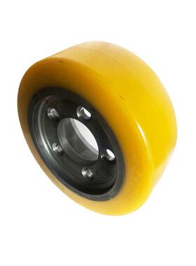 L电动堆高车轮254*102叉车轮聚氨酯PU驱动轮叉车配件轮胎