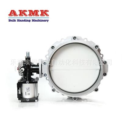 粉体蝶阀气动单法兰蝶阀V1FS300SN筒仓放料下料气动蝶阀
