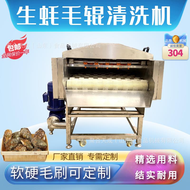 厂家平行毛辊清洗机商用果蔬清洗机红薯土豆清洗机海蛎子清洗机