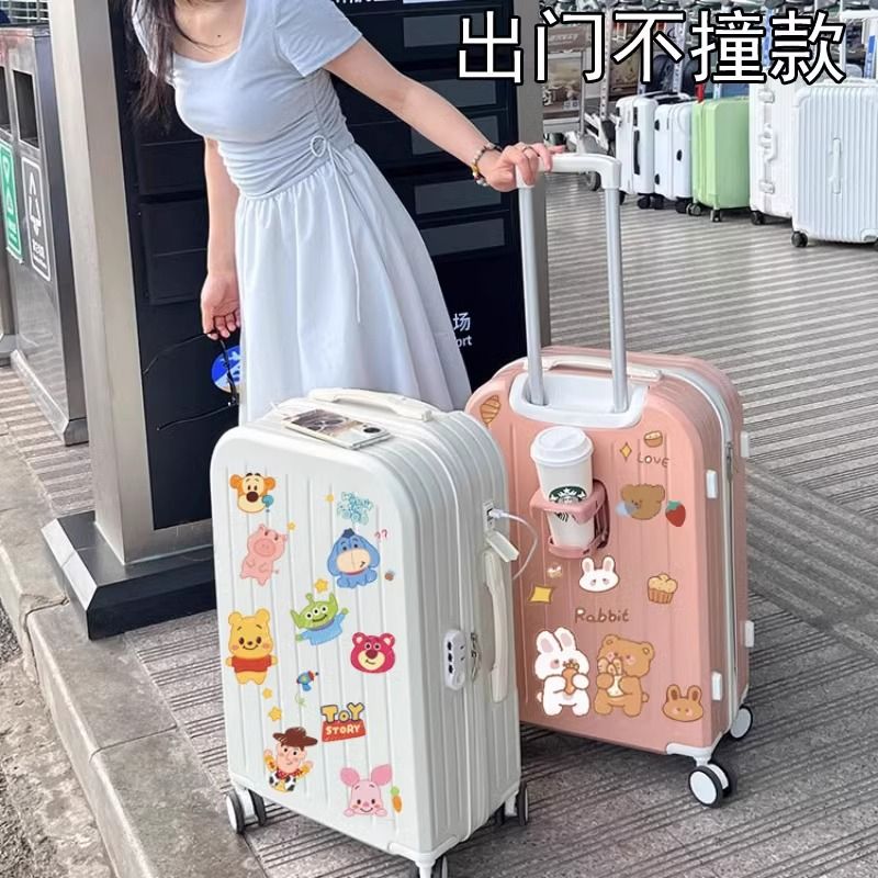 草莓熊行李箱贴纸女ins风卡通可爱防水不留胶高级感拉杆箱贴纸