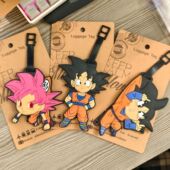 动漫卡通可爱龙珠悟空魔人布欧贝吉塔行李牌旅行托运箱包挂饰吊牌