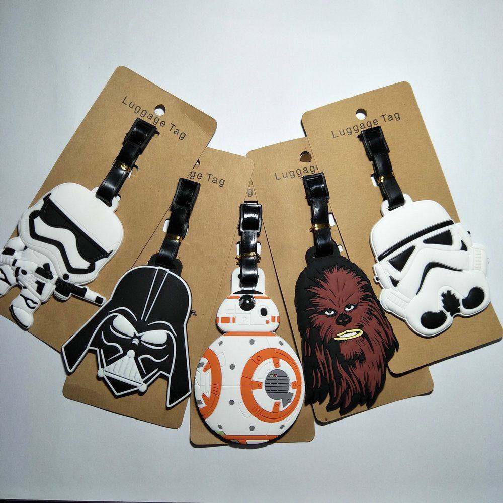 行李牌Star Wars星球大战可爱白兵黑武士BB-8旅行箱吊牌个性挂牌