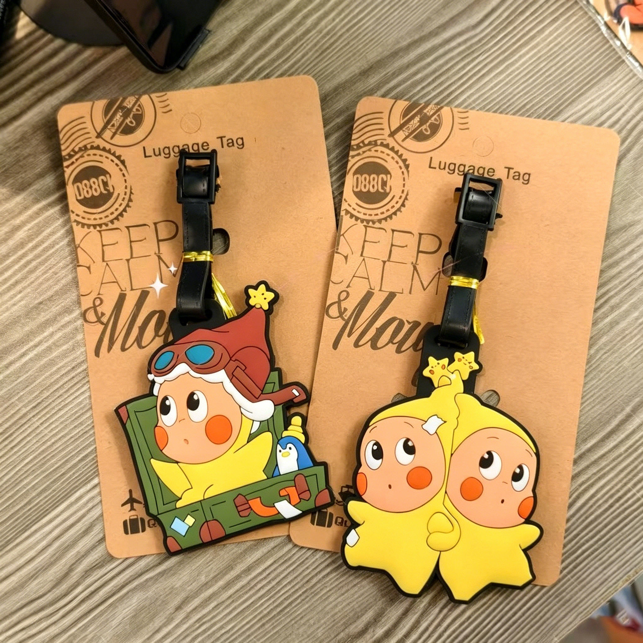 卡通可爱星星人行李牌旅行箱包装饰挂件行李箱托运防丢标识登机牌