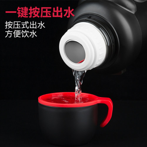 不锈钢车载旅行保温壶大容量5升户外旅游热水瓶家用水X壶保温杯4L