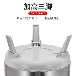 不锈钢奶茶保温桶带温度计商用1A2L大容量三层保温保冷豆浆果汁桶