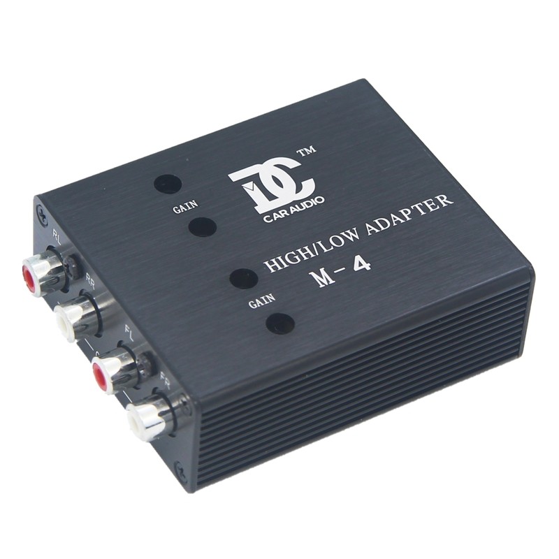汽车音响低音炮功放四进四出4路有源高转低音频转换器Z高频转低频