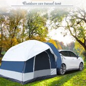 帐篷天幕户外沙滩野营露营车顶后尾箱延伸车尾R帐自动充气隧道帐