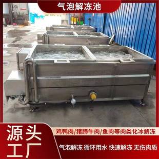 冻盘翅根鸭货浸泡解冻机鸡鸭肉类化冻池子不锈钢商用气泡解冻池