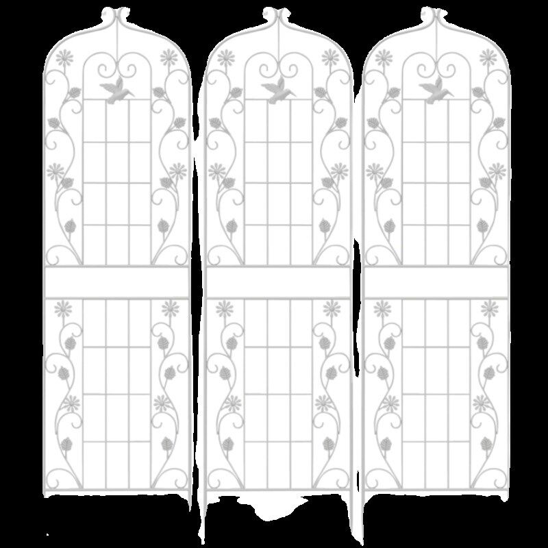 铁线莲月季爬藤架子蔷薇植物攀爬C花架户外庭院铁艺栅栏种植花支