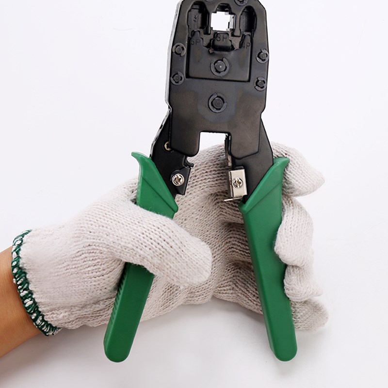 120双白棉纱棉线尼龙r手套劳保耐磨工作加厚薄款劳工劳动工地干活