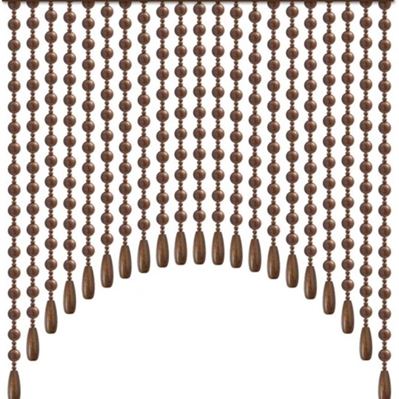 金丝檀木珠帘隔断帘免打孔客厅玄幻D关书房卫生间中式装饰弧形门