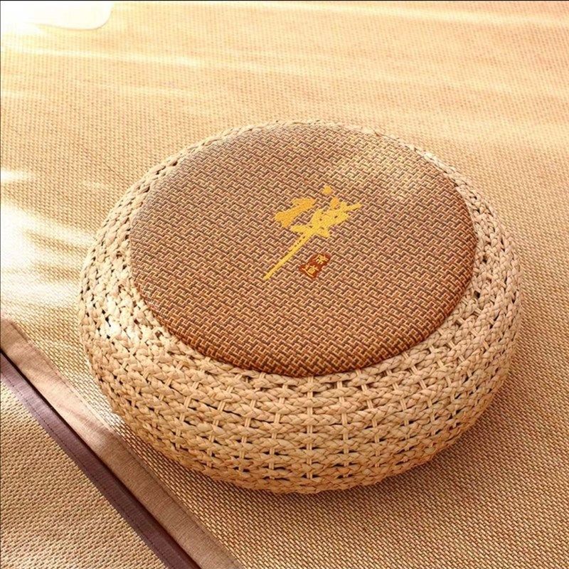 榻榻米坐垫蒲团垫日n式地板草垫子草编圆形藤编坐墩加厚打坐禅修,居家布艺,蒲团,淘宝优惠券,粉丝福利购,淘宝优惠卷