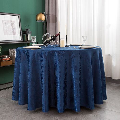 酒店桌布大圆桌桌l布专用酒楼餐厅台布家用氛围感中式桌布圆桌台