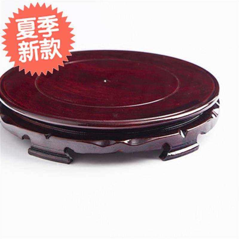 酒柜花盆瓶底实木瓷瓶底托可旋转底托盘I木质底座托t架盆陶瓷假山