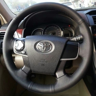 适用于第7七代凯美瑞12-16x款凯美瑞专用真皮手缝真皮方向盘套把