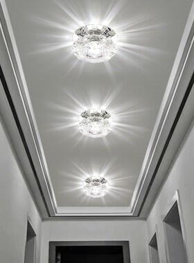 筒灯led天花灯嵌入式开孔5cm6cm7cm8cm三色变光走廊过道玄关射灯