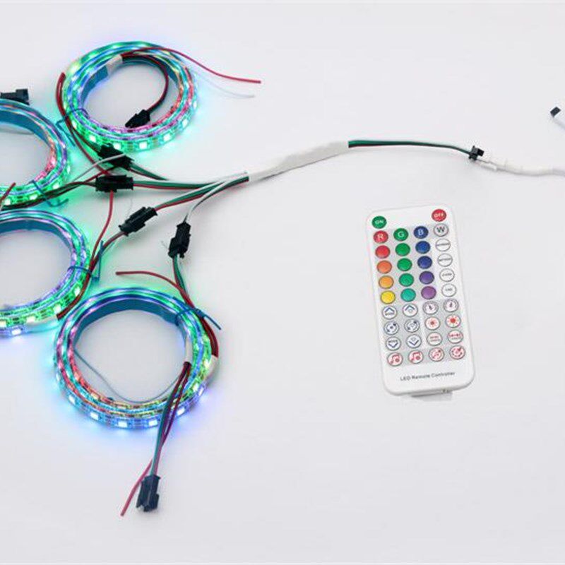 WS2811LED幻彩灯带分控器2812B全彩信号同步放大器3Pin一分四/八