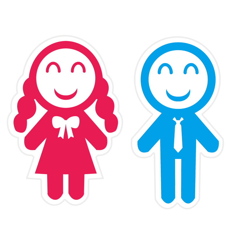 幼儿园卡通男生女生卫生间厕所门牌标识牌定制标志学校洗手间创意