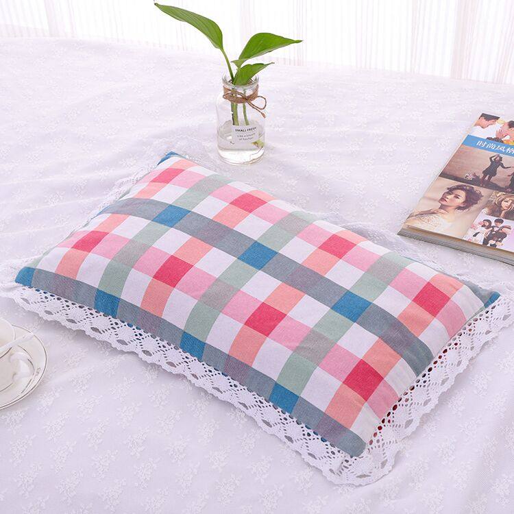 荞麦枕头成人单人纯棉粗布枕套枕芯儿童学生护颈保健舒适天然定型