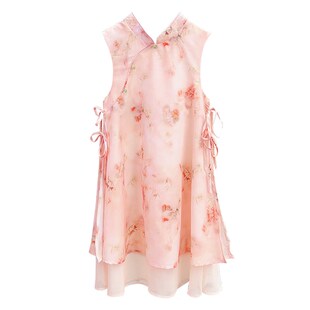 女童旗袍新中式连衣裙2024新款夏季薄款儿童民国风裙子中国风夏装