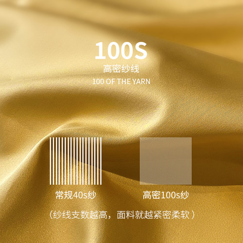 100支长绒棉纯棉被套单件150x200x230高端全棉单被罩180x220x240