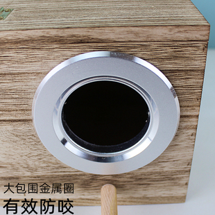 实木鸟窝鹦鹉繁殖箱保温孵化环保巢四季可定制宠物站杆户外室内笼