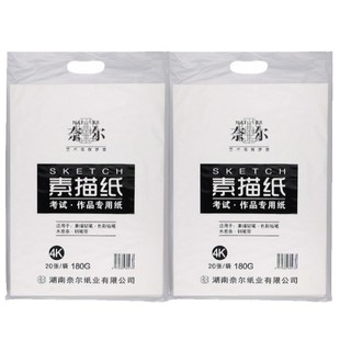 奈尔8开素描纸8K 4K加厚美术生专用4开铅画纸学生素描画纸四八开