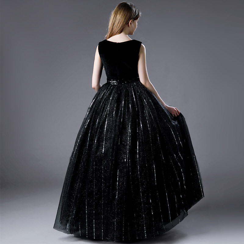 少女中大童小提琴音乐会演奏晚礼服高端女童钢琴主持人才艺公主裙