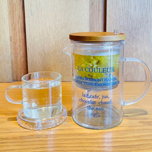 创意水壶家用茶水分离玻璃水杯办公室宿舍用过滤泡茶杯子 法式