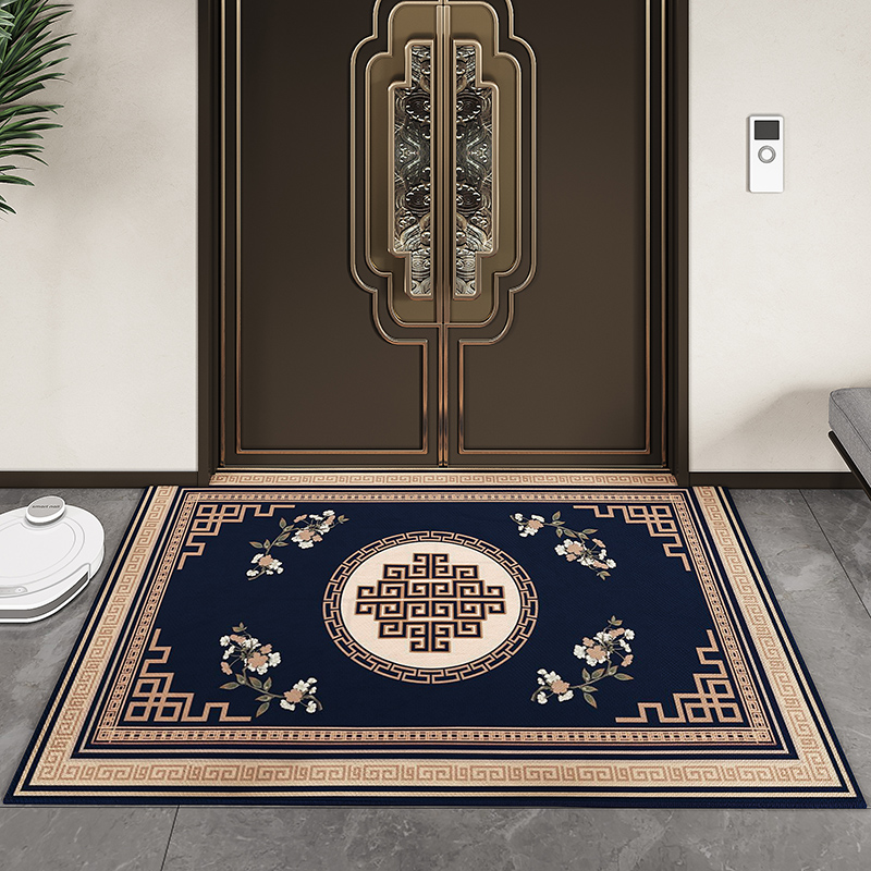 新中式进门地垫家用入户门垫子门口脚垫客厅毯吸水防滑地板垫裁剪