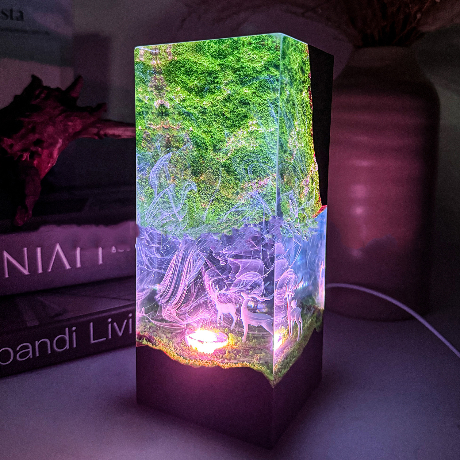 环氧树脂创意立体彩色夜光氛围灯