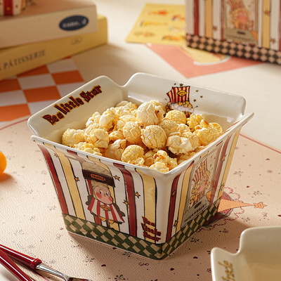 星行家「星星人」联名炸鸡碗爆米花碗沙拉水果碗大容量零食薯条碗