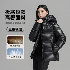 BobbyBizz短款鹅绒羽绒服女修身