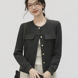 Bobby Bizz新款2025小香风短款大衣外套外穿厚款ins