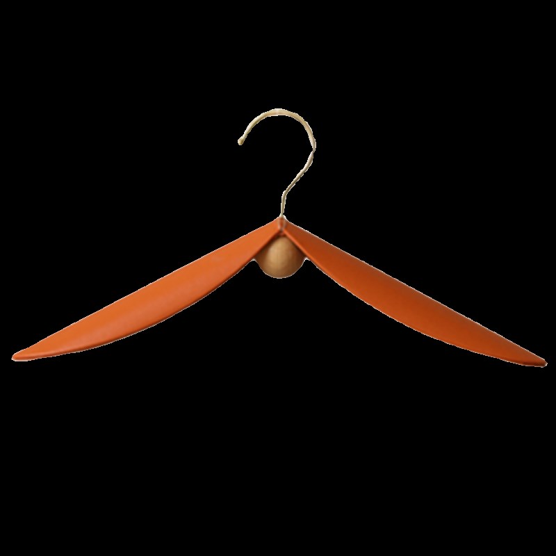 尤皿 设计感高级皮革金属不锈钢衣帽间衣架无痕旋转Y名宿酒店衣架