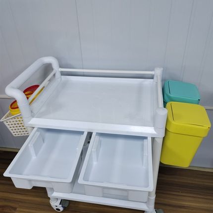 医用小推车抽屉 单抽治疗车x多功能移动美容院仪器护理双抽手推车